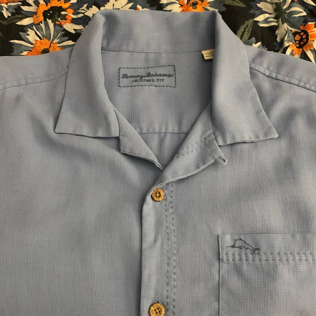 Tommy Bahama Ss Original Fit Silk/Poly Camp Shirt